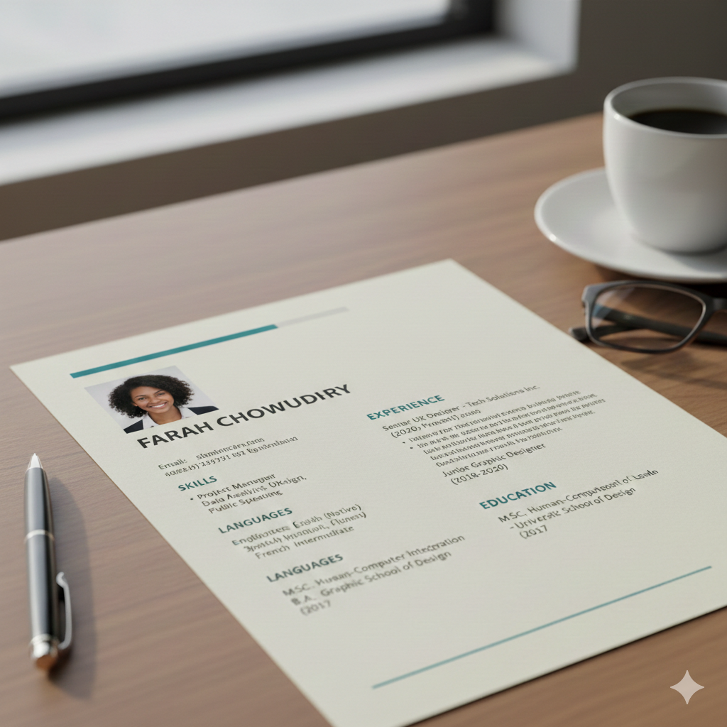 আপনার একটা সিভি